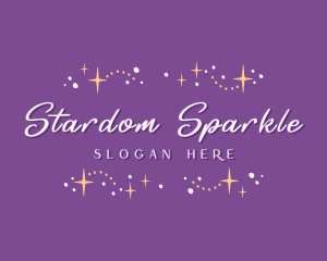 Cute Star Sparkles Boutique logo design