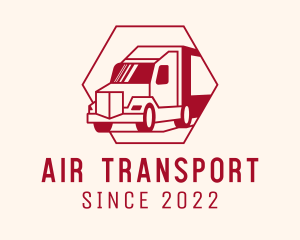 Courier Transport Truck logo design