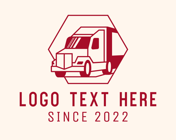 Courier Transport Truck logo