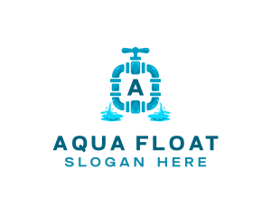 Hose Faucet Plumbing logo design