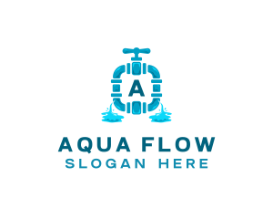 Hose Faucet Plumbing logo design