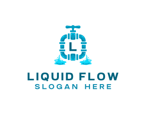 Hose Faucet Plumbing logo design