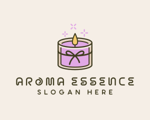 Wellness Candle Aroma logo design