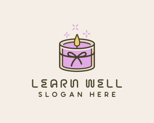 Wellness Candle Aroma logo design