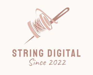 Sewing Tailor Needle  logo design