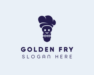 Skull Chef Cooking logo design