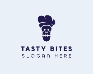 Skull Chef Cooking logo