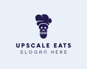 Skull Chef Cooking logo design