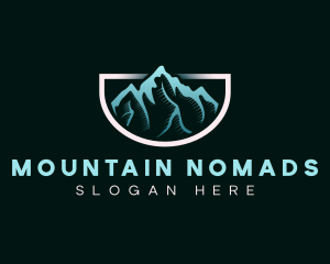 Outdoor Mountain Peak logo design