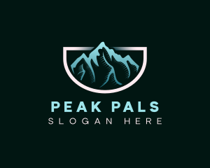 Outdoor Mountain Peak logo design