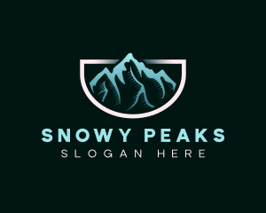 Outdoor Mountain Peak logo design