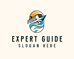 Tourist Cruise Ship logo design