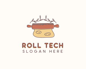 Rolling Pin Cookie Baker logo design