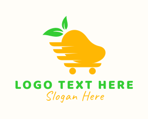 Nutrition - Mango Grocery Cart logo design