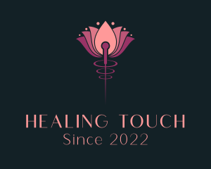 Acupuncture Lotus Flower logo design