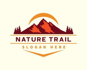 Nature Mountain Outdoor  logo design