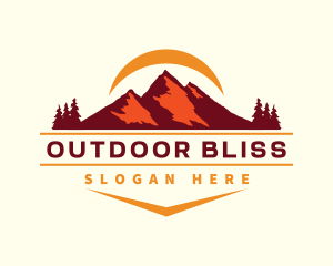 Nature Mountain Outdoor  logo design