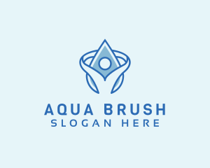 Human Water Wellness logo design