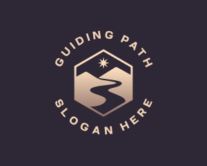 Mountain Travel Path logo design