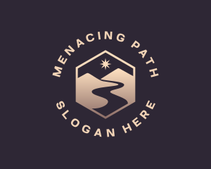 Mountain Travel Path logo design