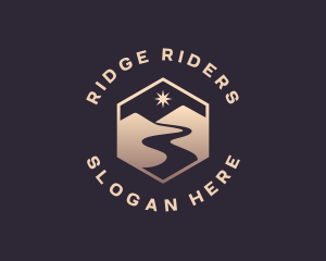 Mountain Travel Path logo design