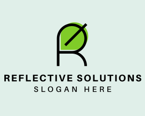 Natural Letter R  logo design