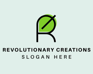 Natural Letter R  logo design