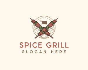 Oklahoma BBQ Grilled logo design