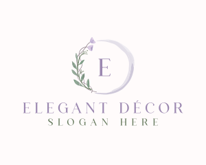 Elegant  Flower Watercolor logo design