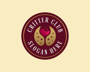 Wine Cocktail Bar logo design