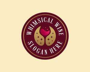 Wine Cocktail Bar logo design