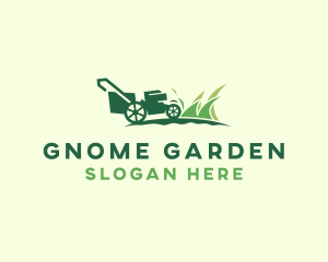 Lawn Mower Gardener logo design