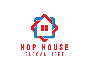 Stitched Weave House Residence logo design