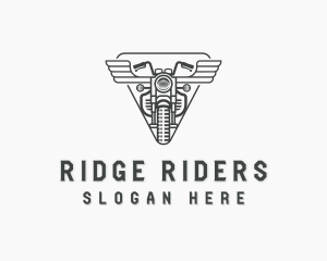 Motorbike Biker Motocross logo design