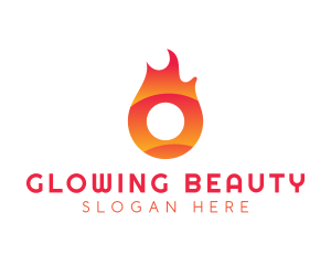 Flaming Ring Letter O Logo