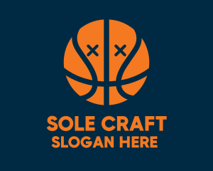 Dead Basketball Ball logo design