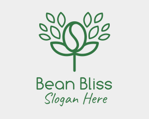 Coffee Bean Plant logo design