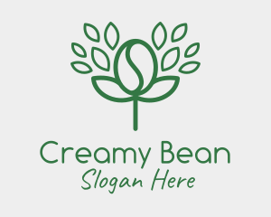 Coffee Bean Plant logo design