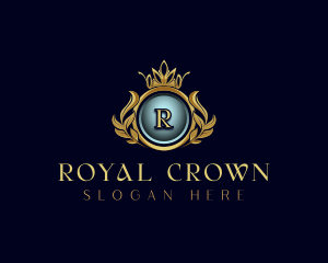 Deluxe Heraldry Crown logo design