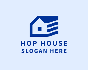 House Roof Wind logo design