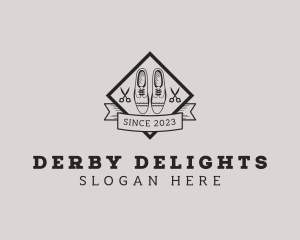 Derby Shoes Footwear logo design