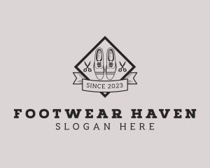 Derby Shoes Footwear logo design