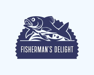 Fish Marina Fishery logo design