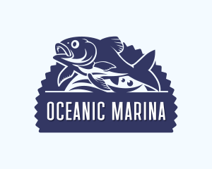 Fish Marina Fishery logo design