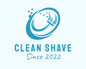 Broom Cleaning Sanitation  logo design