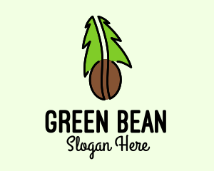 Organic Coffee Bean logo design