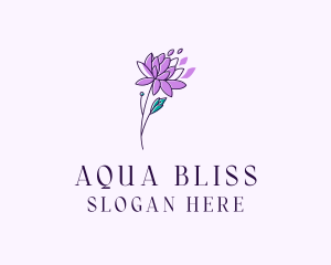 Floral Dahlia Flower logo design