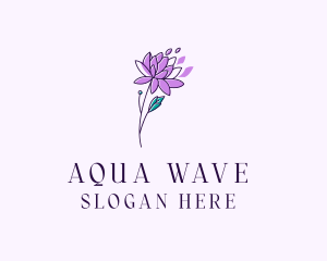 Floral Dahlia Flower logo design