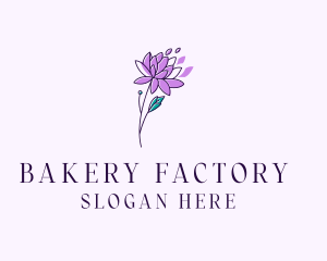 Floral Dahlia Flower logo design