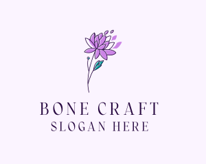 Floral Dahlia Flower logo design